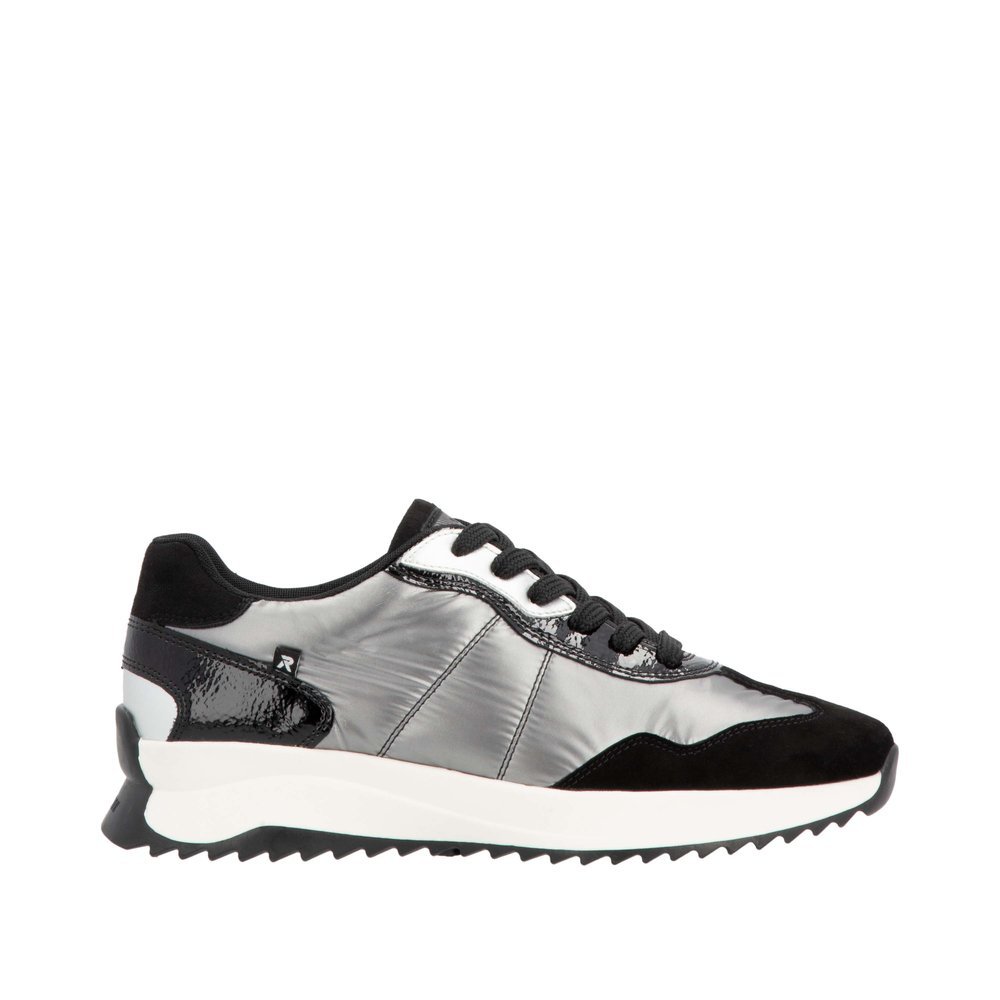 Rieker W1306-42 Anatomical Leather Sneaker Silver Rieker W1306-42 Anatomical Leather Sneaker Silver