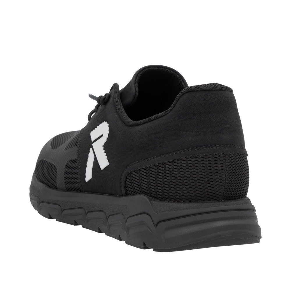 Rieker 09100-00 Men's Leather Sneaker Black