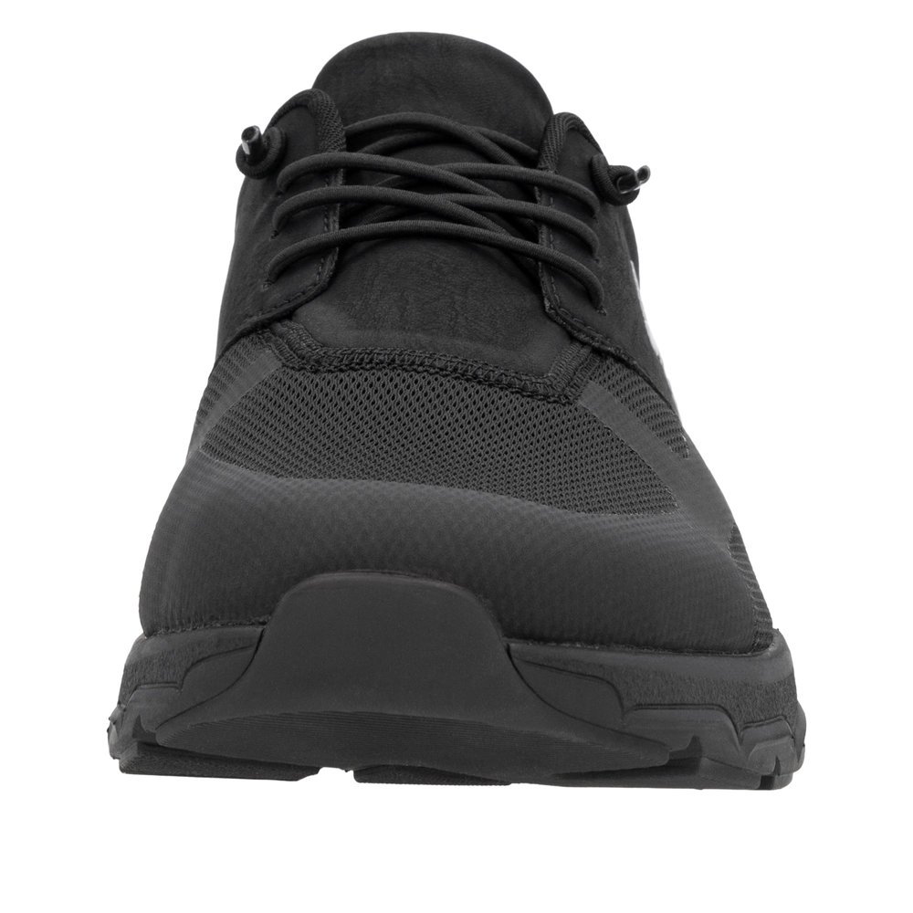 Rieker 09100-00 Men's Leather Sneaker Black