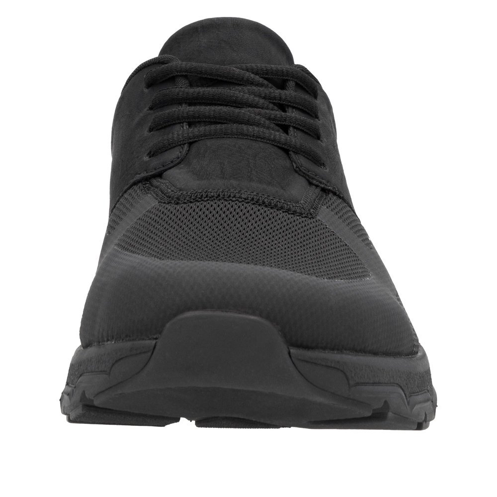 Rieker 09100-00 Men's Leather Sneaker Black