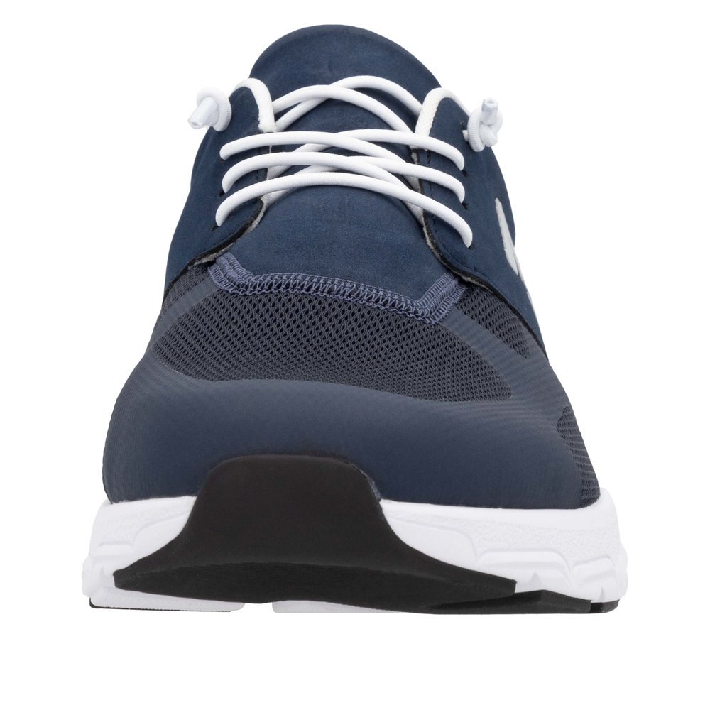 Rieker 09100-14 Men's Leather Sneaker Blue