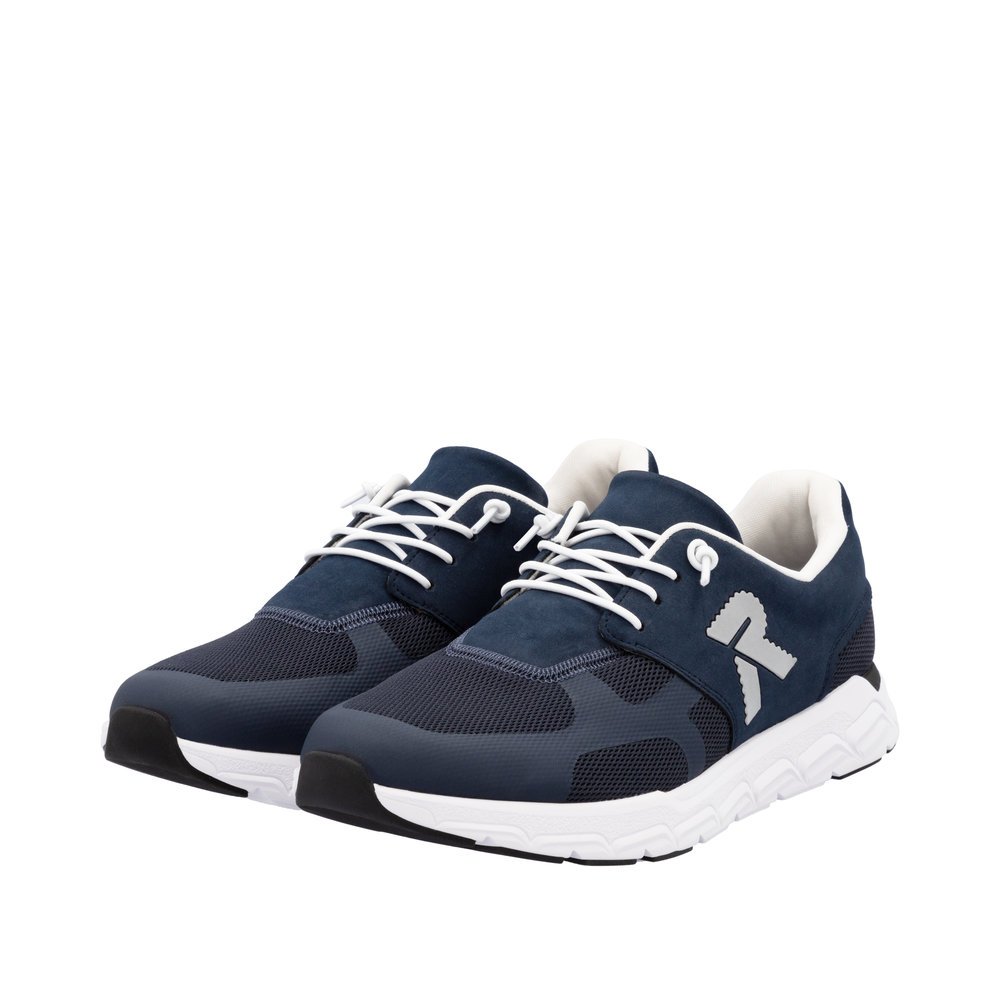 Rieker 09100-14 Men's Leather Sneaker Blue