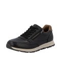 Rieker B0504-00 Men's Leather Sneaker Black