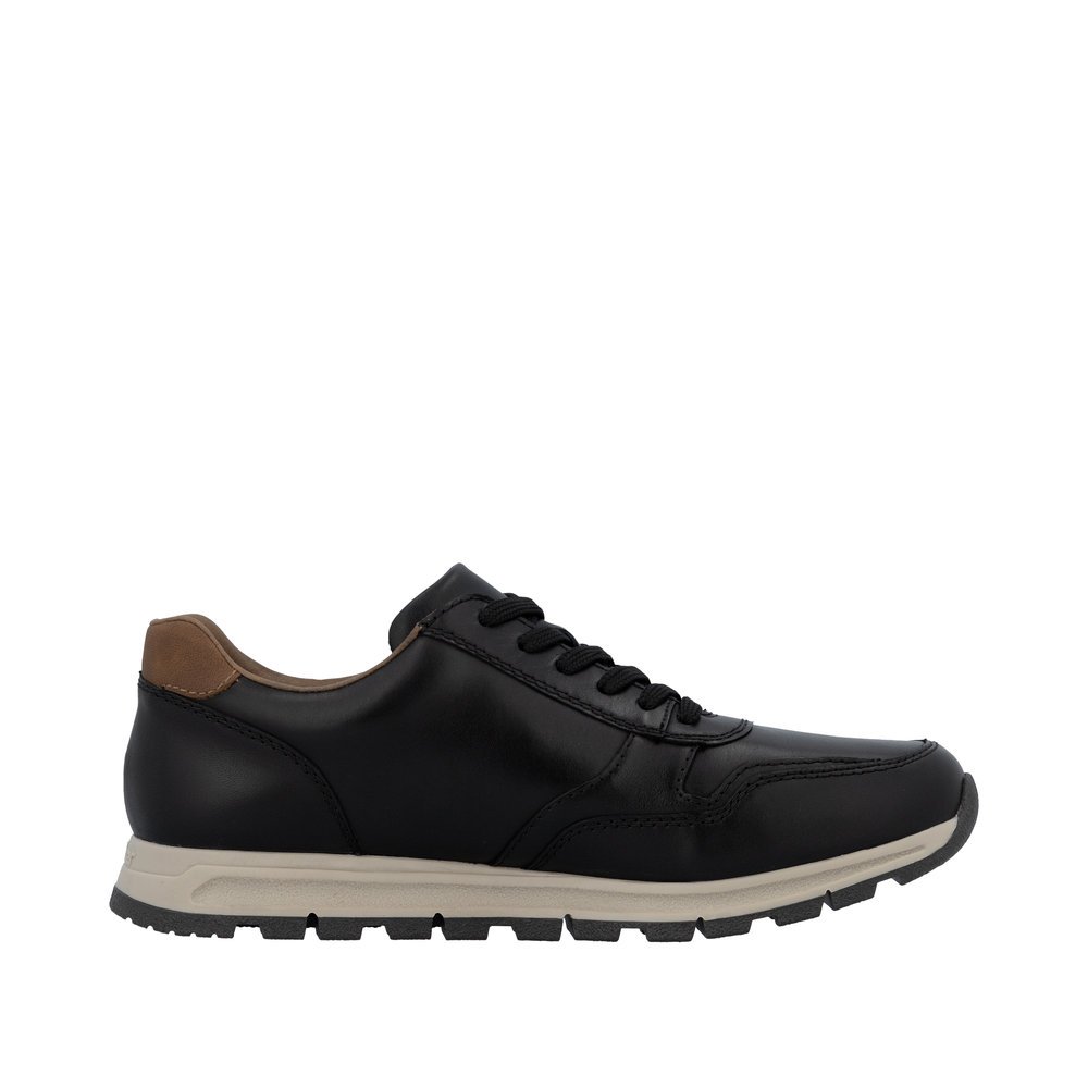 Rieker B0504-00 Men's Leather Sneaker Black