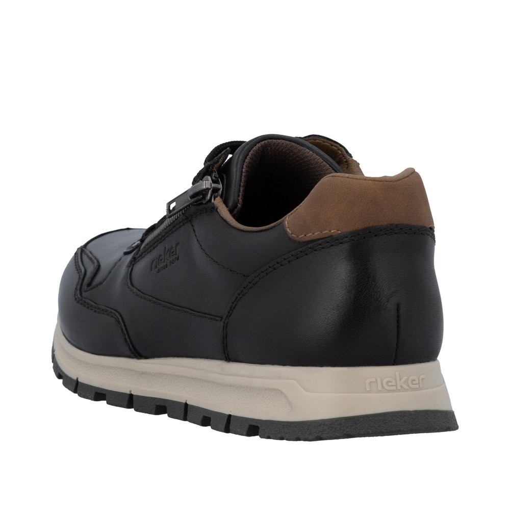 Rieker B0504-00 Men's Leather Sneaker Black