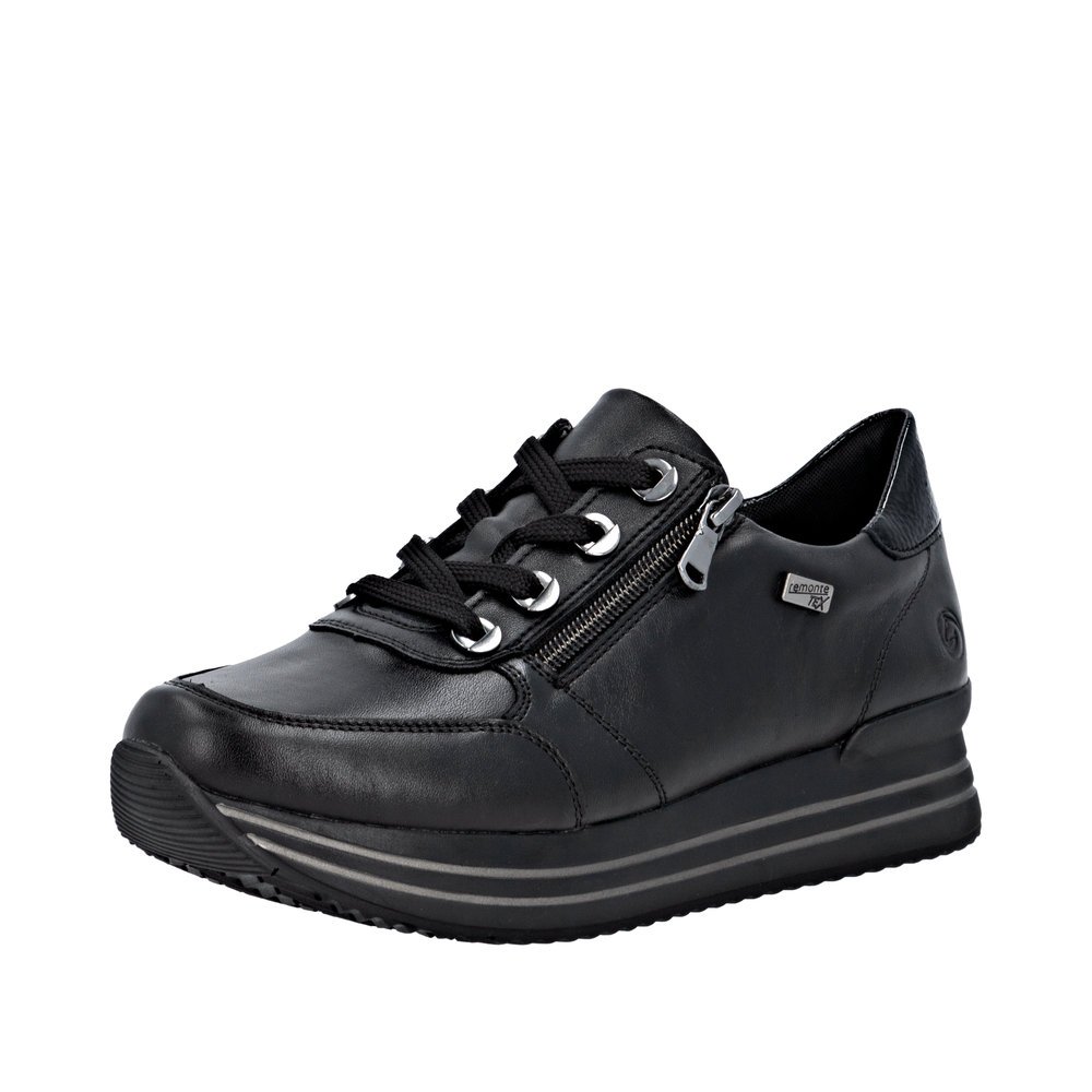 Remonte D1302-00 Anatomical Leather Sneaker Black Remonte D1302-00 Anatomical Leather Sneaker Black
