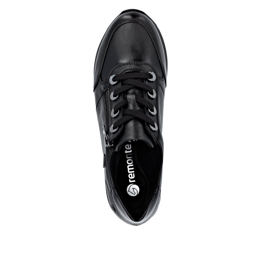 Remonte D1302-00 Anatomical Leather Sneaker Black Remonte D1302-00 Anatomical Leather Sneaker Black