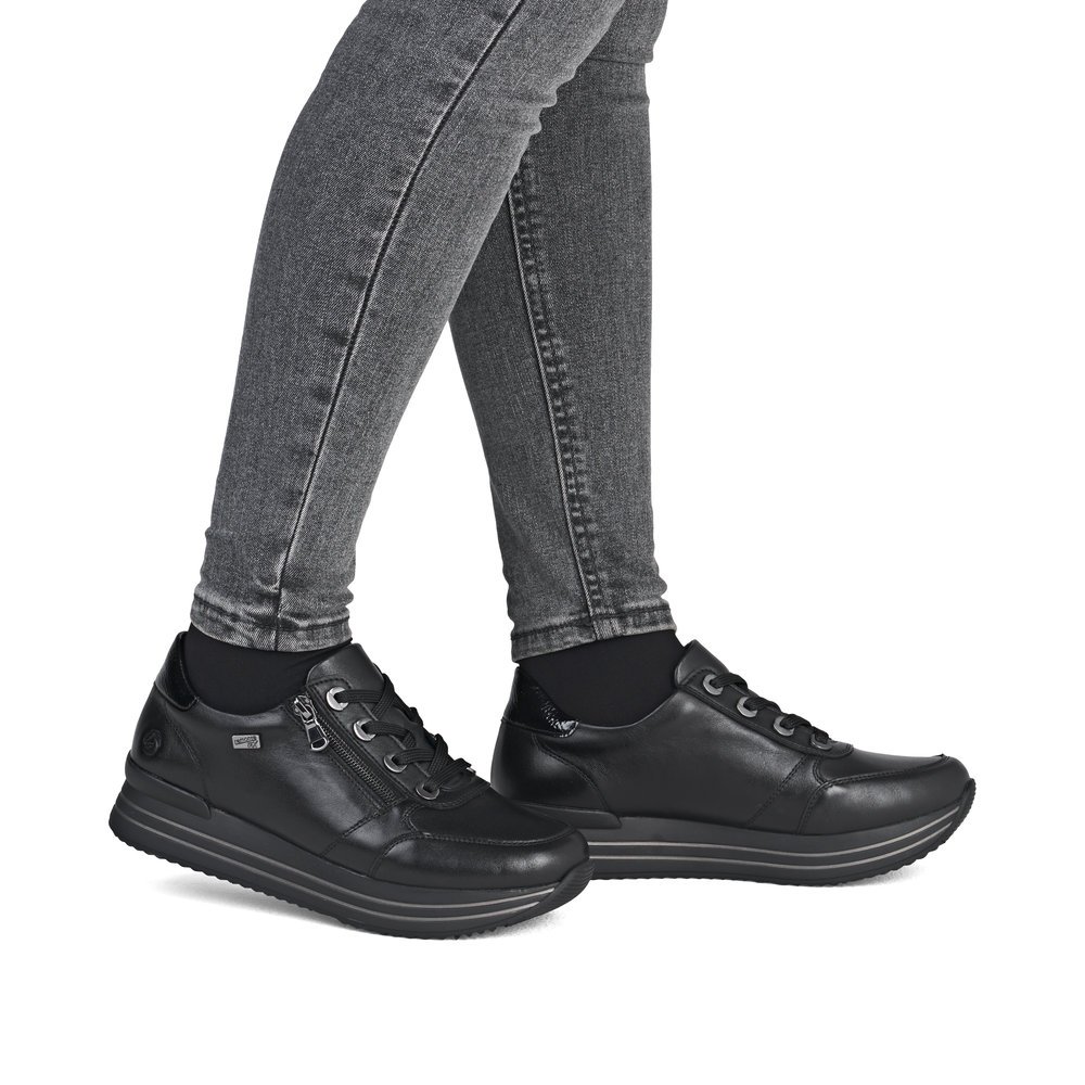 Remonte D1302-00 Anatomical Leather Sneaker Black Remonte D1302-00 Anatomical Leather Sneaker Black