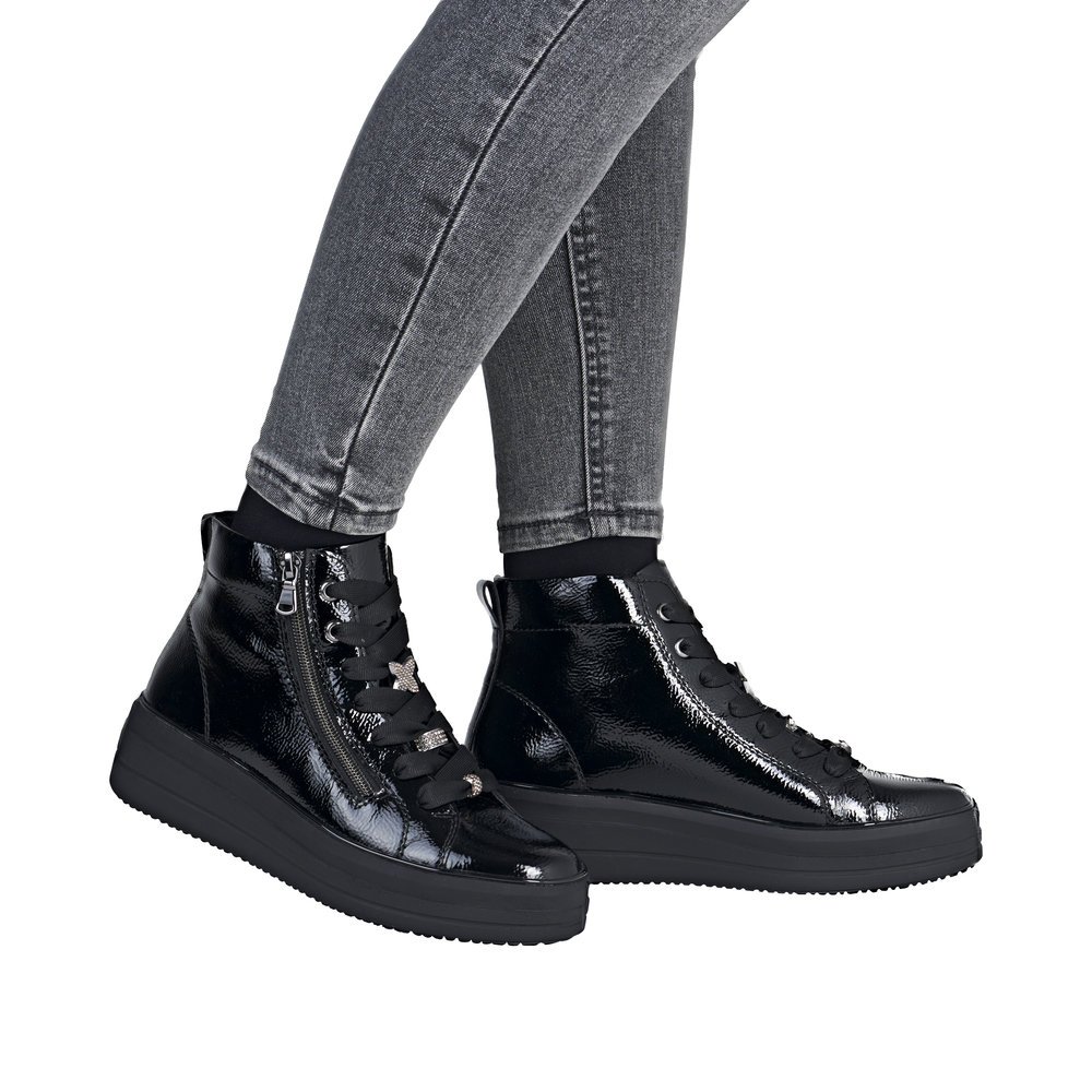 Remonte D1C72-00 Women's Leather Boot Black Remonte D1C72-00 Women's Leather Boot Black