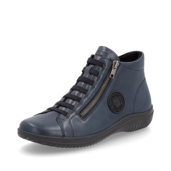 Remonte D1E70-14 Anatomical Leather Boot Sneaker Blue Remonte D1E70-14 Anatomical Leather Boot Sneaker Blue