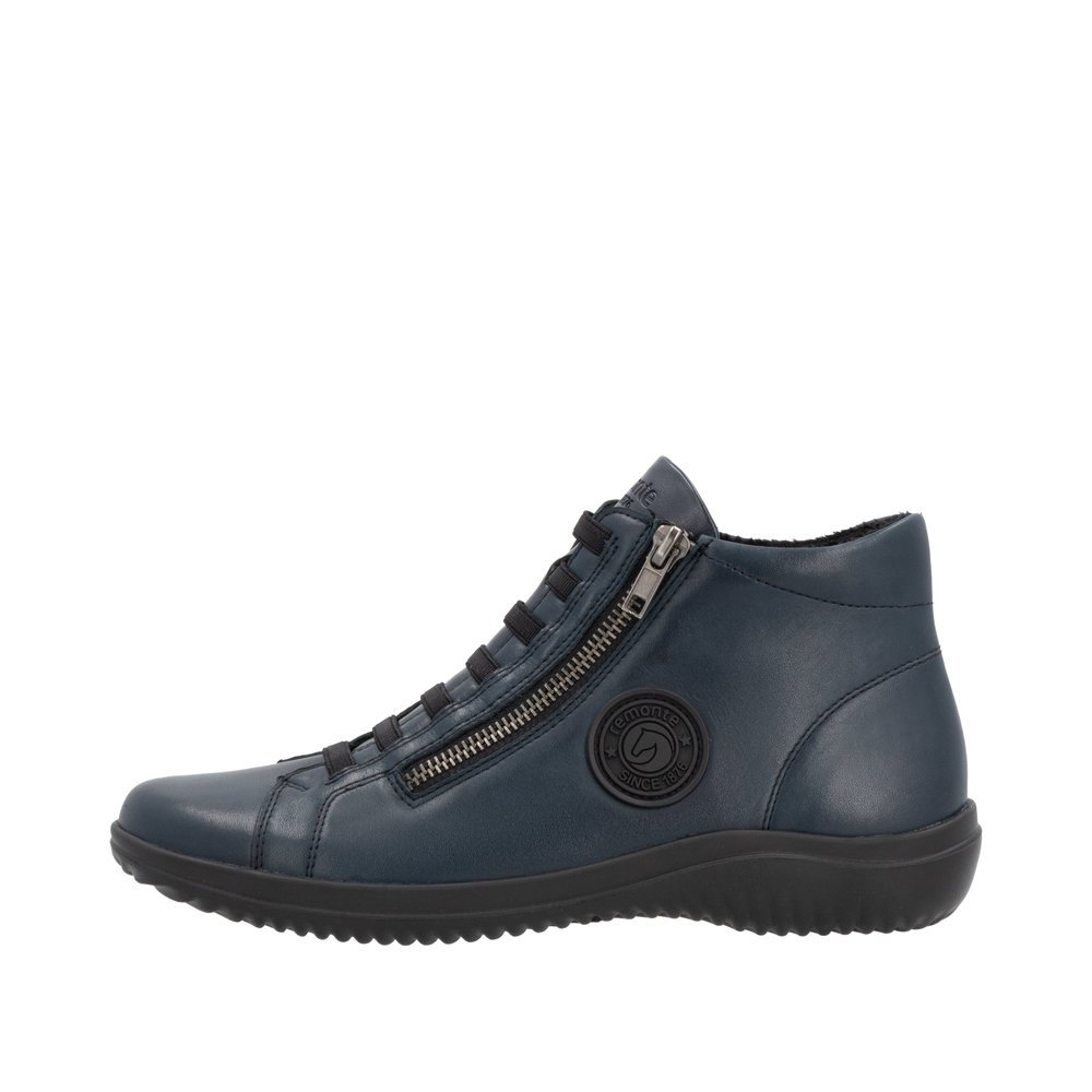 Remonte D1E70-14 Anatomical Leather Boot Sneaker Blue
