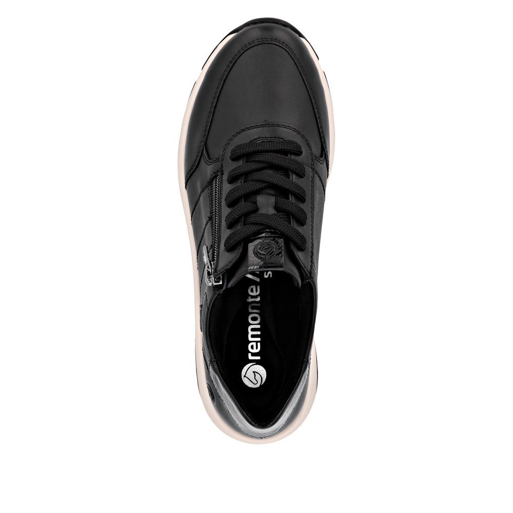 Remonte D1S06-00 Anatomical Leather Sneaker Black