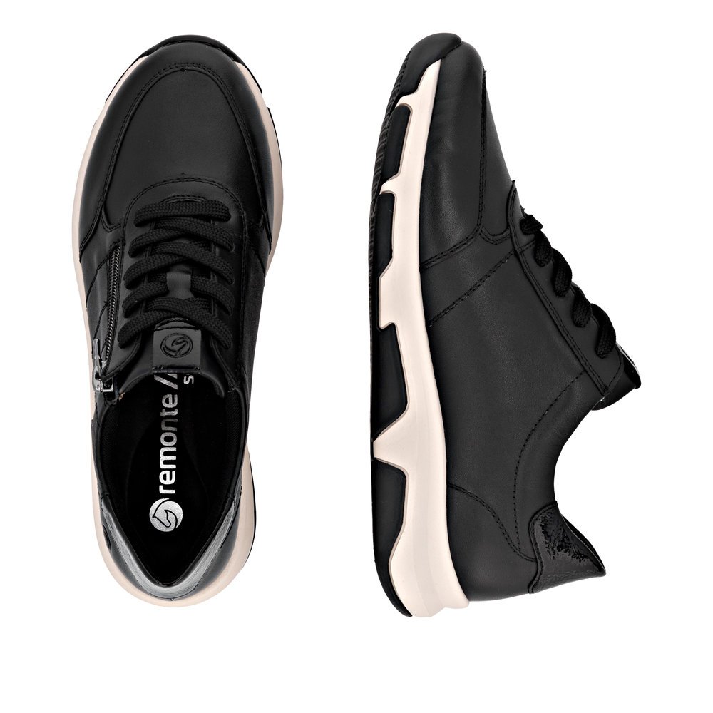 Remonte D1S06-00 Anatomical Leather Sneaker Black