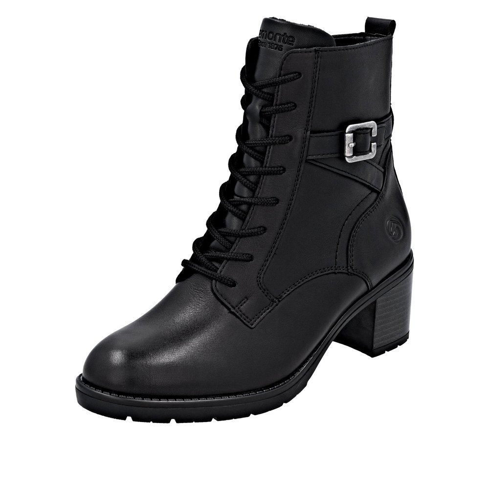 Remonte D2A74-01 Anatomical Leather Boot Black Remonte D2A74-01 Anatomical Leather Boot Black
