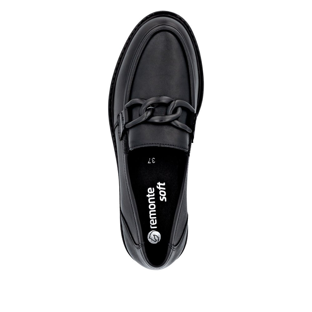 Remonte D2Q01-00 Anatomical Moccasins Black