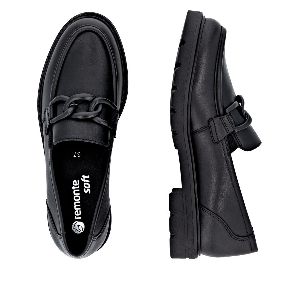 Remonte D2Q01-00 Anatomical Moccasins Black