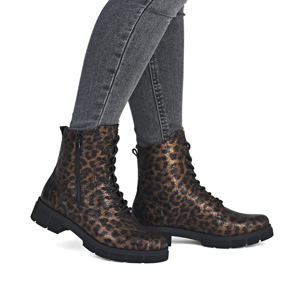 Remonte D2S72-90 Anatomical Boot Leopard