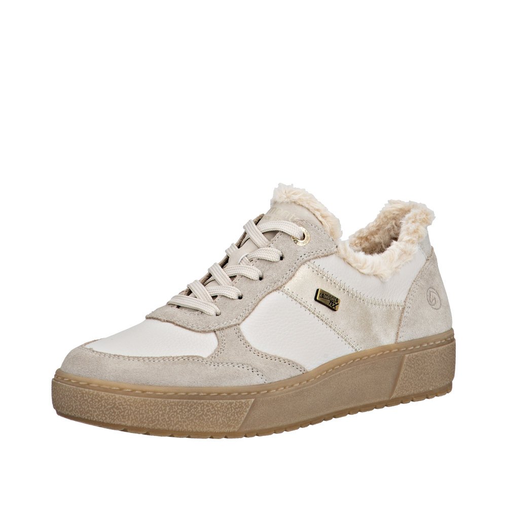 Remonte D2T02-80 Women's Anatomic Leather Sneaker Beige Remonte D2T02-80 Women's Anatomic Leather Sneaker Beige