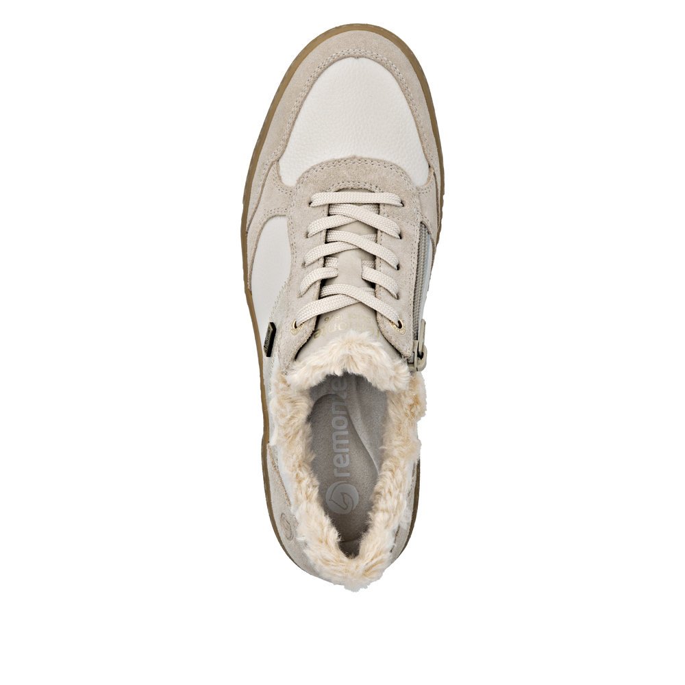 Remonte D2T02-80 Women's Anatomic Leather Sneaker Beige Remonte D2T02-80 Women's Anatomic Leather Sneaker Beige