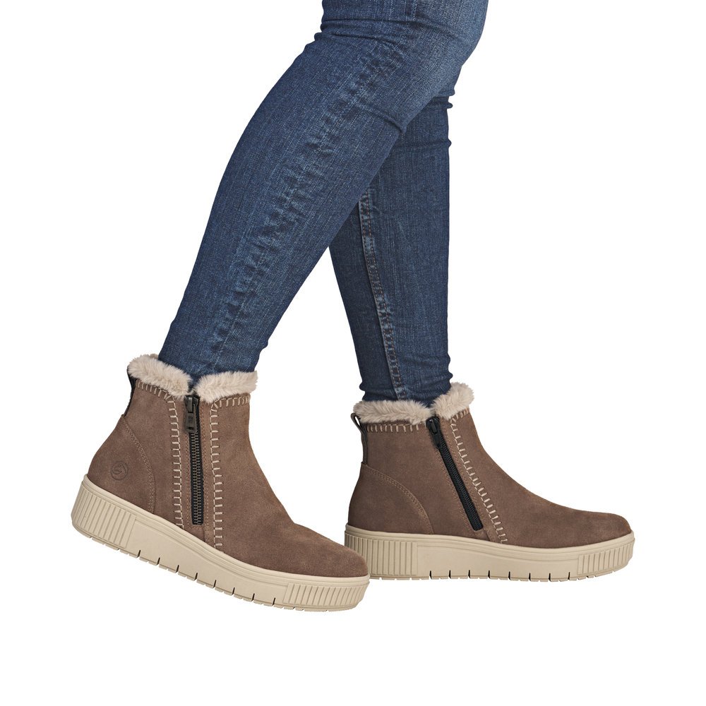 Remonte D3B70-20 Women's Leather Anatomic Boot Brown