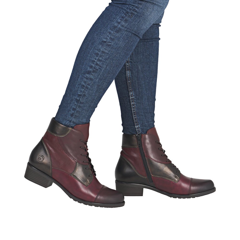 Remonte D6882-35 Anatomical Leather Boot Bordeaux