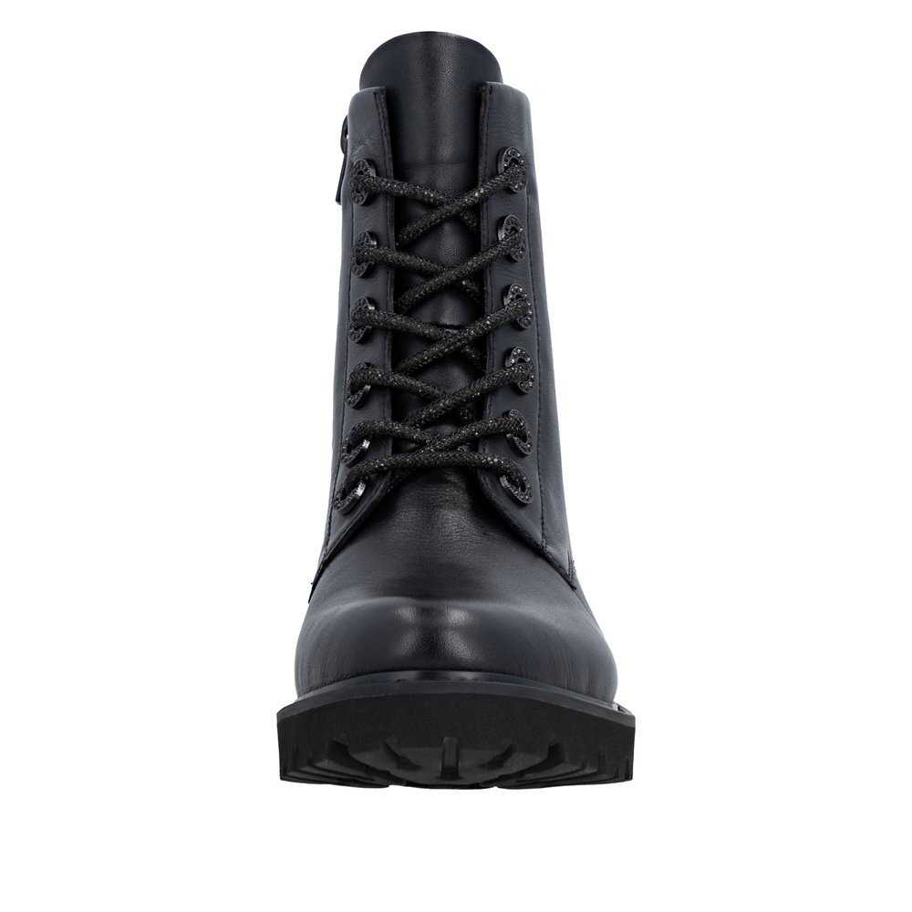 Rieker D8653-00 Women's Anatomical Leather Boot Black Rieker D8653-00 Women's Anatomical Leather Boot Black