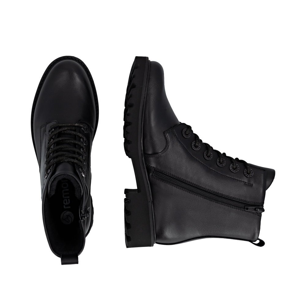 Rieker D8653-00 Women's Anatomical Leather Boot Black Rieker D8653-00 Women's Anatomical Leather Boot Black