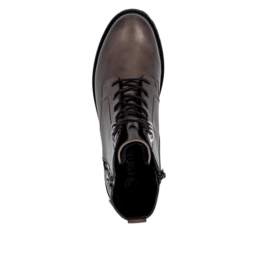 Remonte D8656-90 Anatomical Leather Boot Bronze