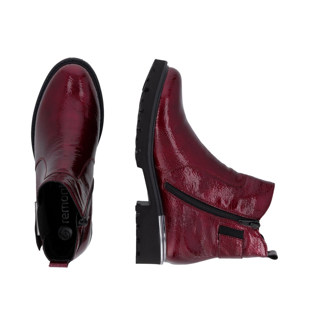 Remonte D8684-33 Anatomical Leather Boot Red Remonte D8684-33 Anatomical Leather Boot Red