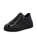 Rieker N2555-00 Women's Anatomic Leather Sneaker Black Rieker N2555-00 Women's Anatomic Leather Sneaker Black