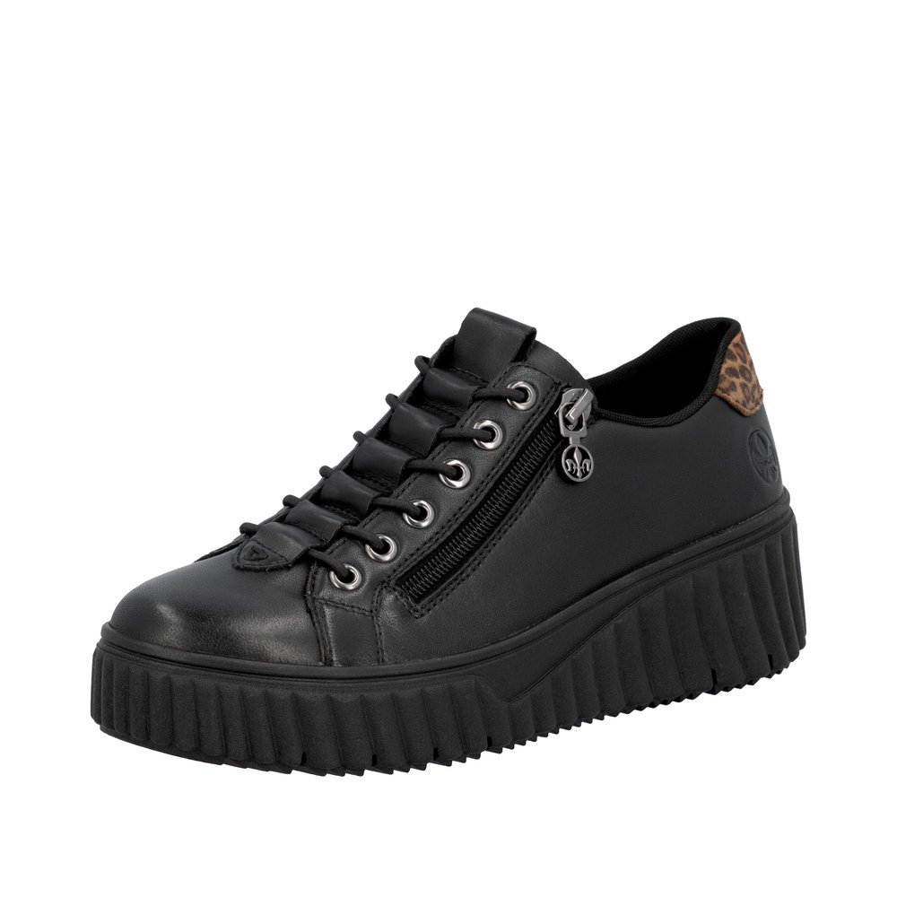 Rieker N2555-01 Women's Anatomic Leather Sneaker Black Rieker N2555-01 Women's Anatomic Leather Sneaker Black