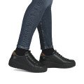 Rieker N2555-01 Women's Anatomic Leather Sneaker Black Rieker N2555-01 Women's Anatomic Leather Sneaker Black