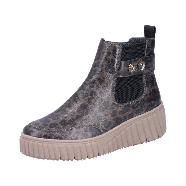 Rieker N2556-42 Anatomical Leather Ankle Boots Grey Rieker N2556-42 Anatomical Leather Ankle Boots Grey