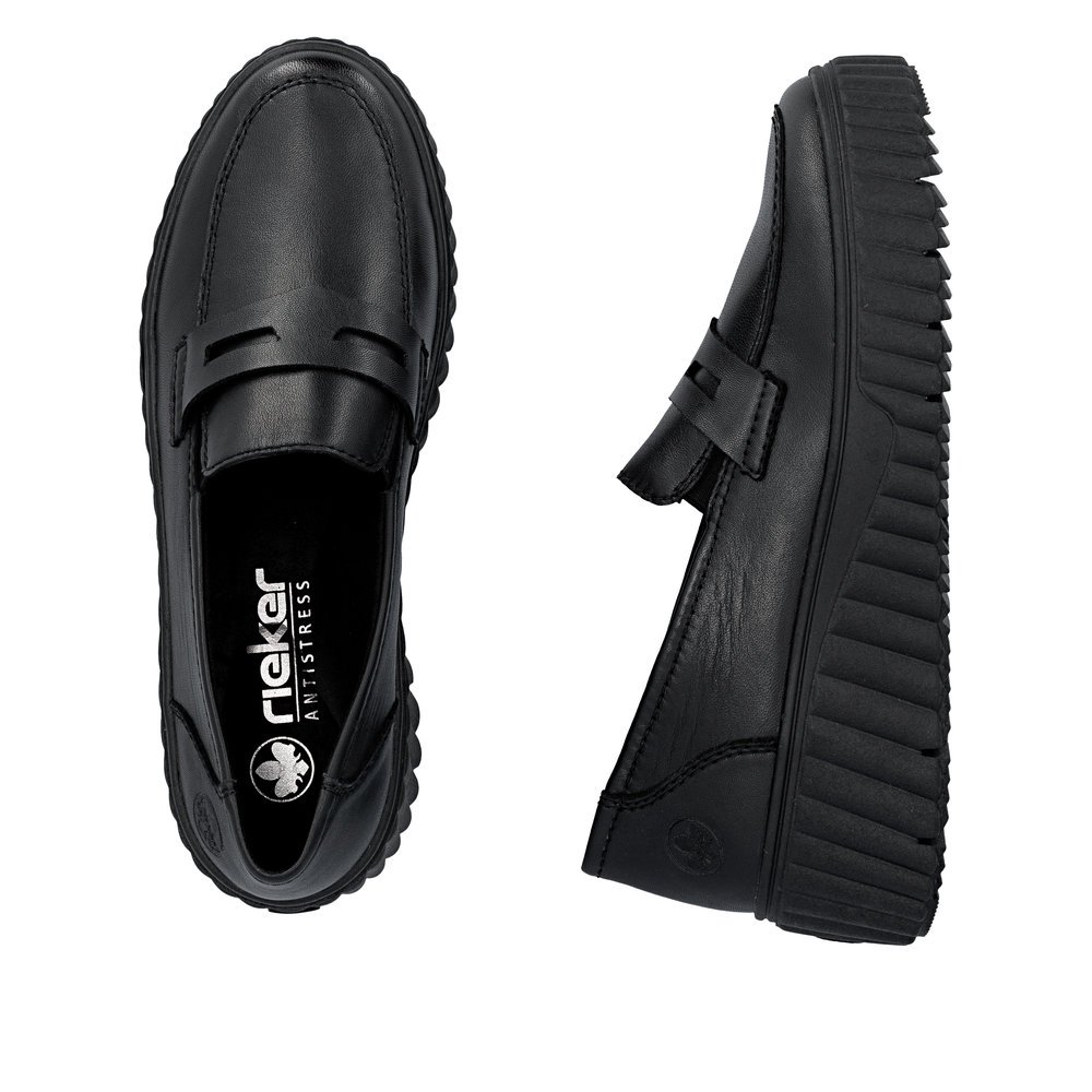 Rieker N2562-00 Anatomic Leather Moccasin Black Rieker N2562-00 Anatomic Leather Moccasin Black