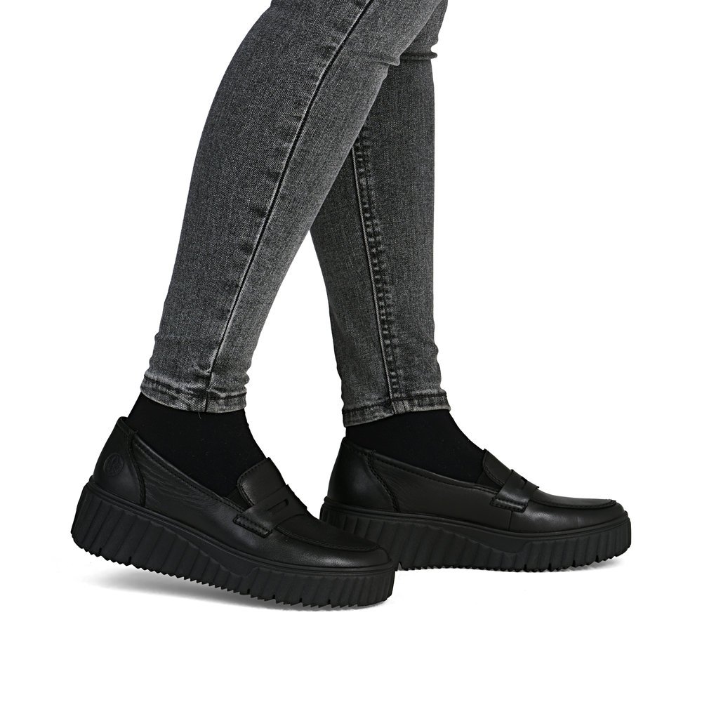 Rieker N2562-00 Anatomic Leather Moccasin Black Rieker N2562-00 Anatomic Leather Moccasin Black