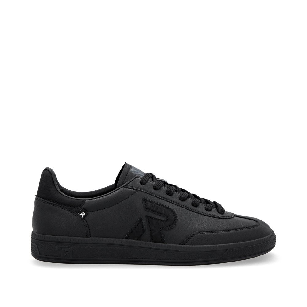 Rieker U2200-02 Men's Leather Sneaker Black