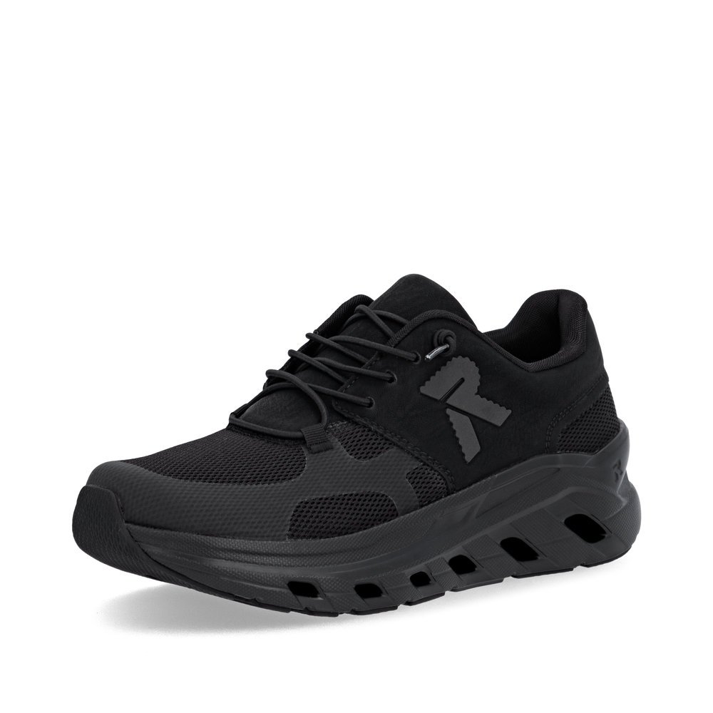 Rieker U3500-01 Anatomic Leather Sneaker Black