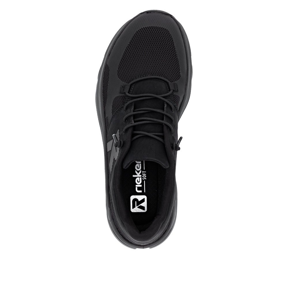 Rieker U3500-01 Anatomic Leather Sneaker Black