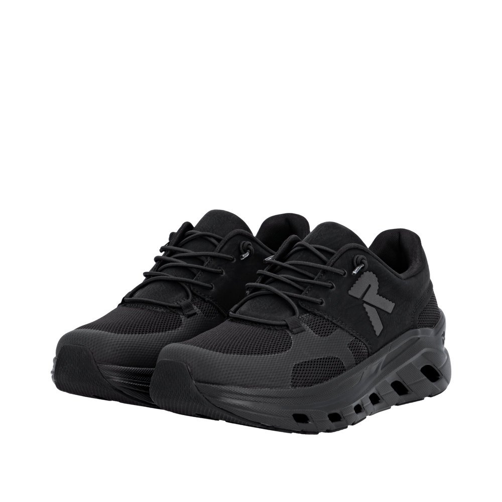 Rieker U3500-01 Anatomic Leather Sneaker Black