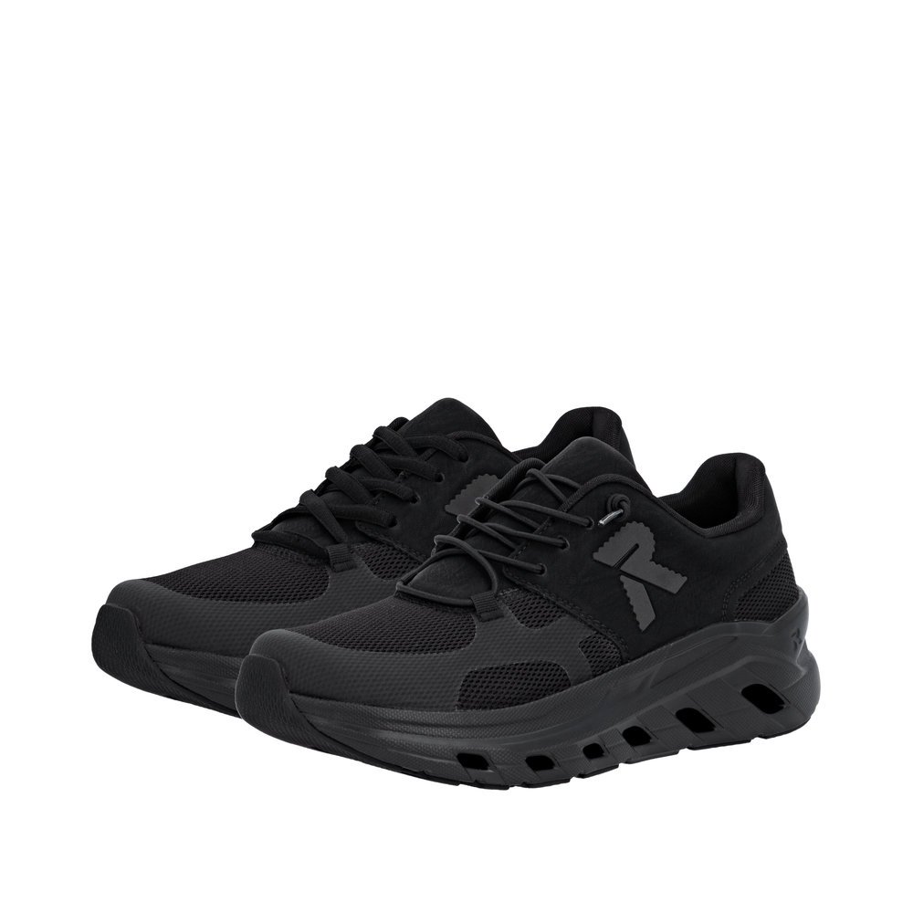 Rieker U3500-01 Anatomic Leather Sneaker Black
