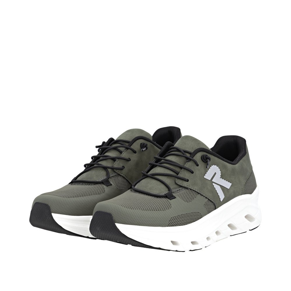 Rieker U3500-54 Anatomic Leather Sneaker Khaki