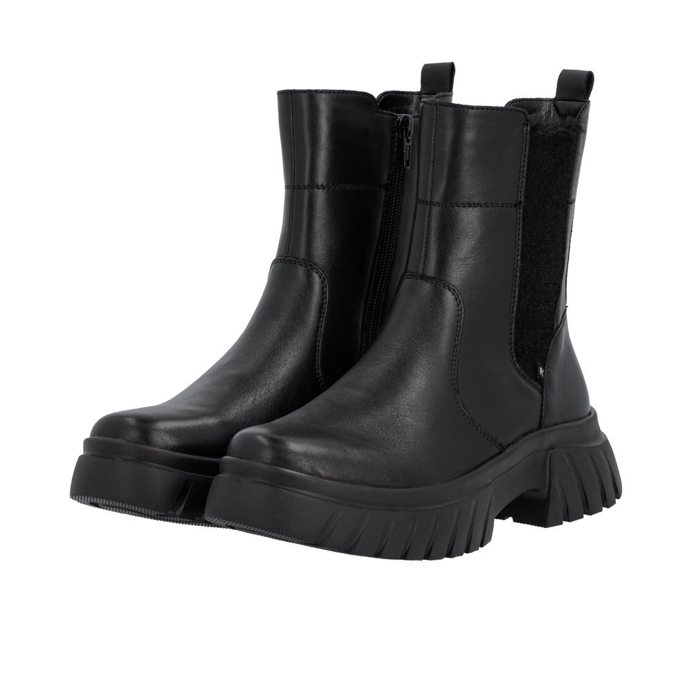 Rieker W1876-00 Anatomic Leather Boot Black Rieker W1876-00 Anatomic Leather Boot Black