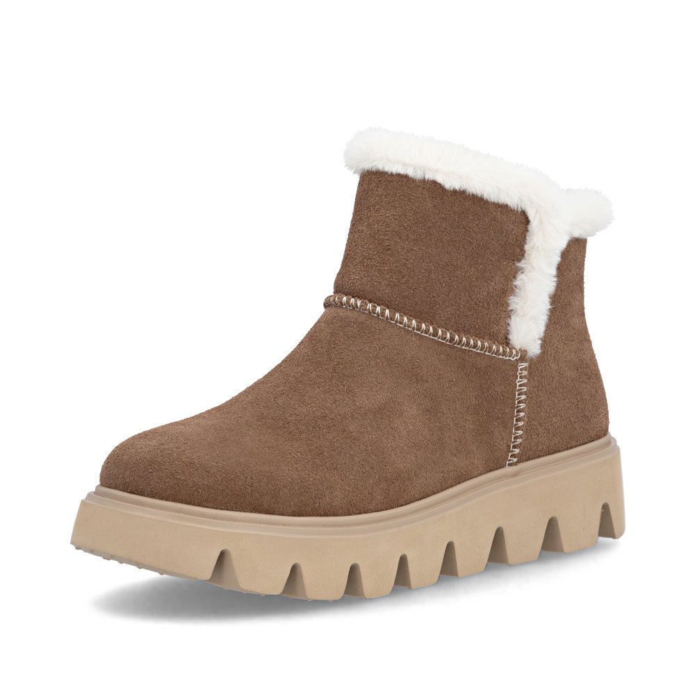 Rieker W2071-20 Anatomic Leather Boot Brown