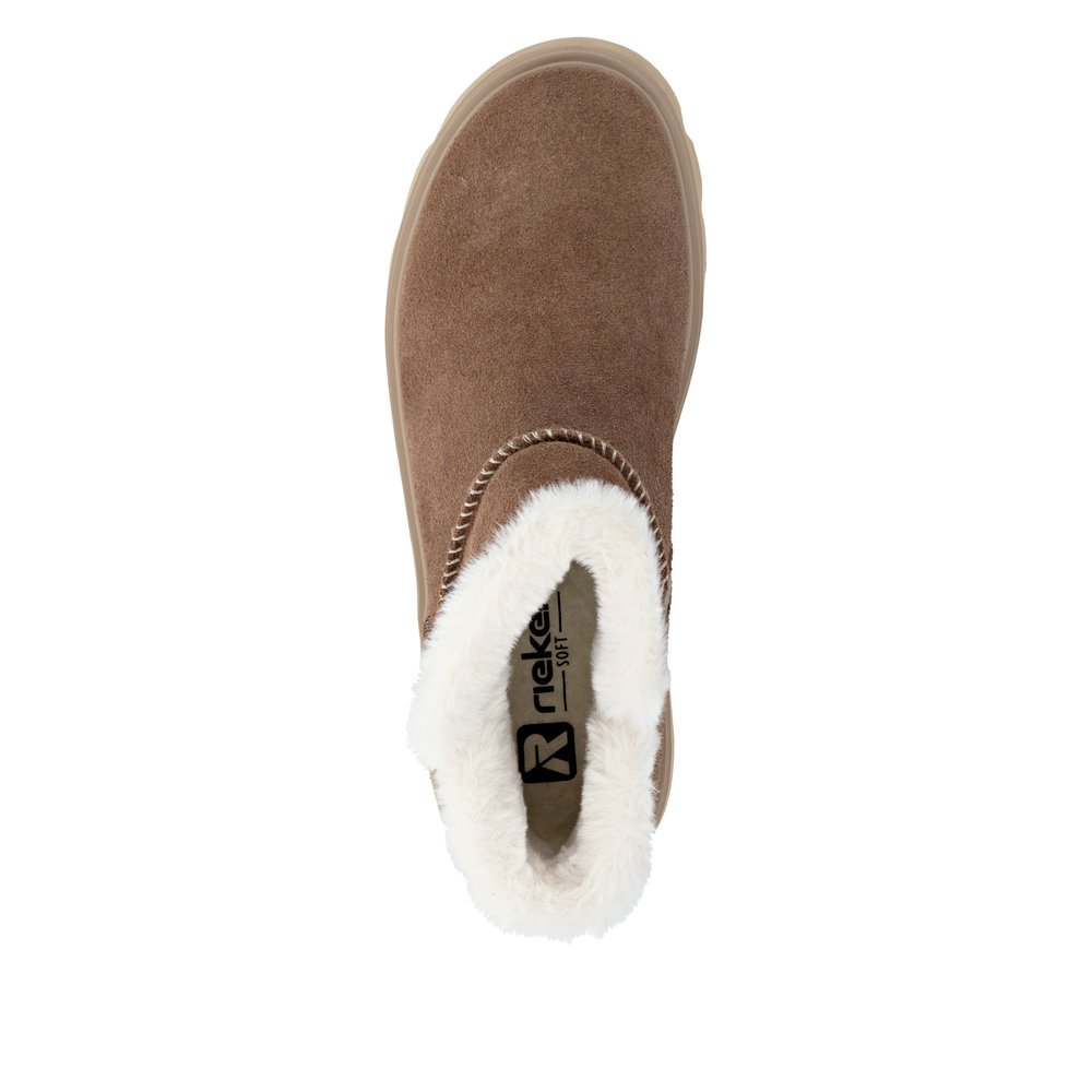 Rieker W2071-20 Anatomic Leather Boot Brown