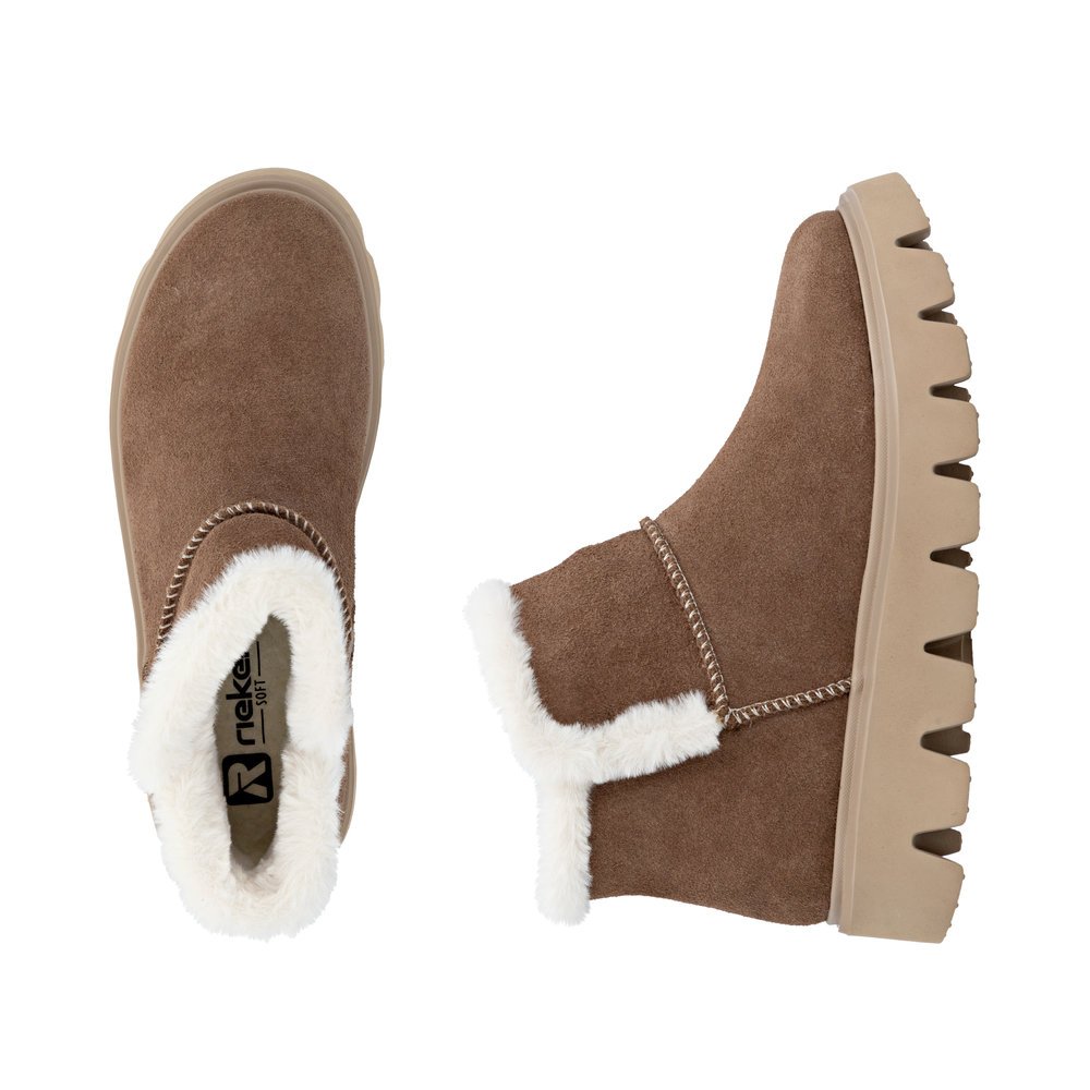 Rieker W2071-20 Anatomic Leather Boot Brown