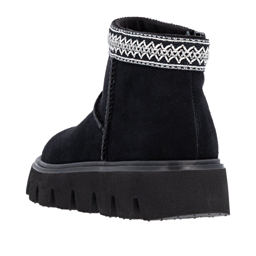 Rieker W2074-00 Anatomic Leather Boot Black