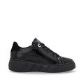 Rieker W2601-00 Anatomical Leather Sneaker Black