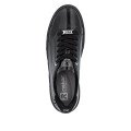 Rieker W2601-00 Anatomical Leather Sneaker Black