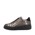 Rieker W2601-91 Ανατομικά Δερμάτινα Sneaker Μπρονζέ