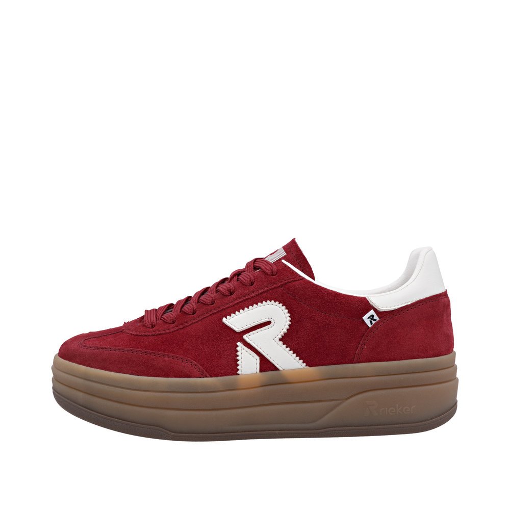Rieker W3700-35 Γυναικείο Δερμάτινο Sneaker Κόκκινο Rieker W3700-35 Γυναικείο Δερμάτινο Sneaker Κόκκινο